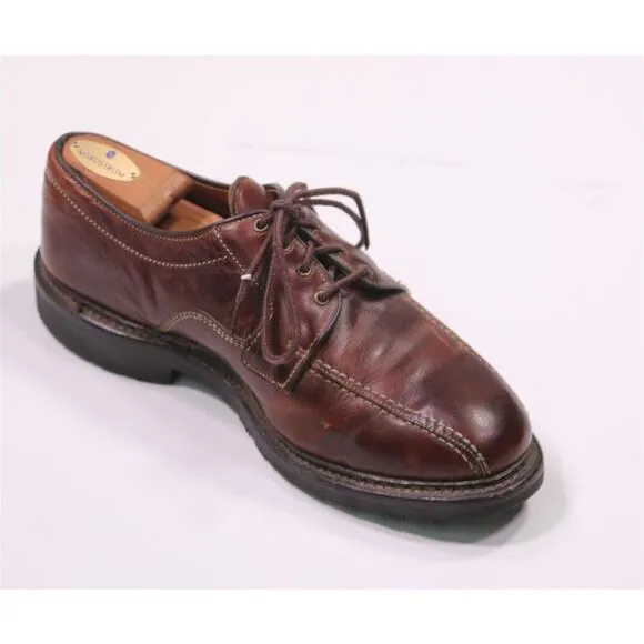 Allen Edmonds Mapleton Dark Brown Bicycle Toe Oxford Dress Shoes Men's US 8.5 D