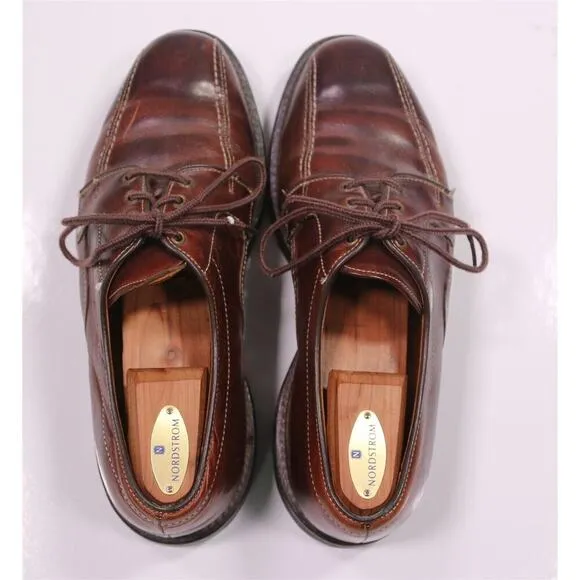Allen Edmonds Mapleton Dark Brown Bicycle Toe Oxford Dress Shoes Men's US 8.5 D