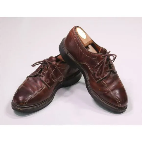 Allen Edmonds Mapleton Dark Brown Bicycle Toe Oxford Dress Shoes Men's US 8.5 D
