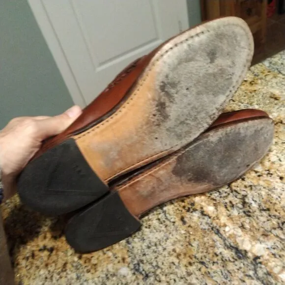 Allen Edmonds Maxfield Men’s Loafers Size 9.5 D Brown Leather Tassel Shoes EUC