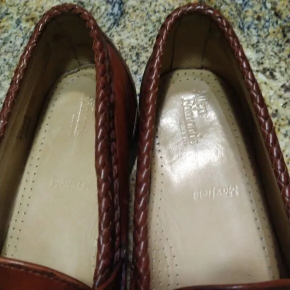 Allen Edmonds Maxfield Men’s Loafers Size 9.5 D Brown Leather Tassel Shoes EUC