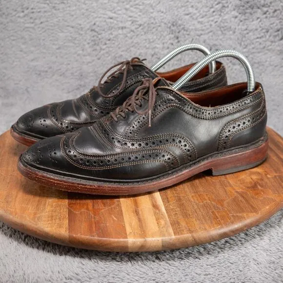Allen Edmonds McTavish Wingtip Oxford Leather Brogue Black Dress Shoes 7.5 D