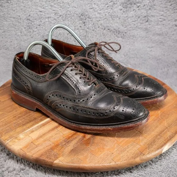 Allen Edmonds McTavish Wingtip Oxford Leather Brogue Black Dress Shoes 7.5 D