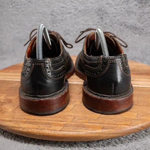 Allen Edmonds McTavish Wingtip Oxford Leather Brogue Black Dress Shoes 7.5 D