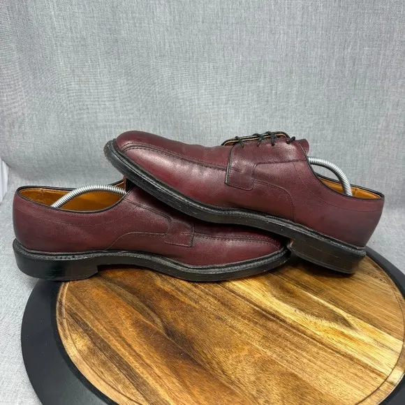 Allen Edmonds Men's 12 B Narrow &quot;Hillcrest&quot; Oxford Dress Shoes Burgundy Leather