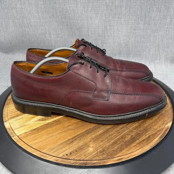 Allen Edmonds Men's 12 B Narrow &quot;Hillcrest&quot; Oxford Dress Shoes Burgundy Leather