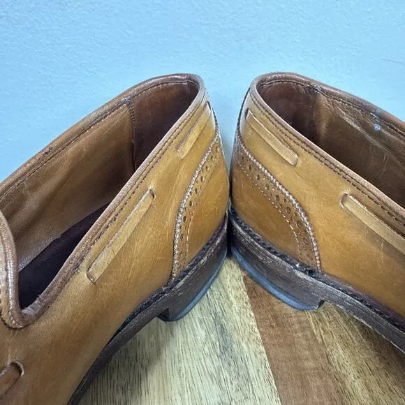 Allen Edmonds Men's 12 D Jermyn Shoes Walnut/Brown Leather Made In USA Tassels