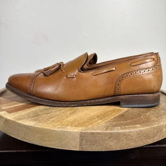 Allen Edmonds Men's 12 D Jermyn Shoes Walnut/Brown Leather Made In USA Tassels