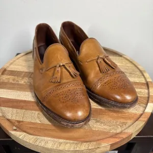 Allen Edmonds Men's 12 D Jermyn Shoes Walnut/Brown Leather Made In USA Tassels