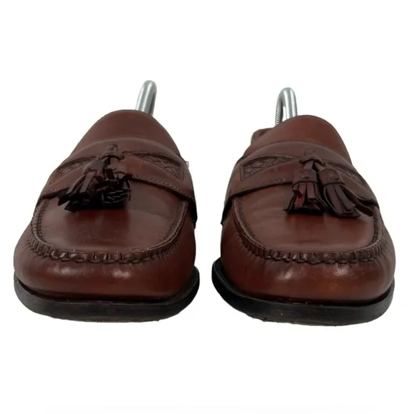 Allen Edmonds Mens 9.5 Shoes Maxfield Loafers Brown 100% Leather Made In USA