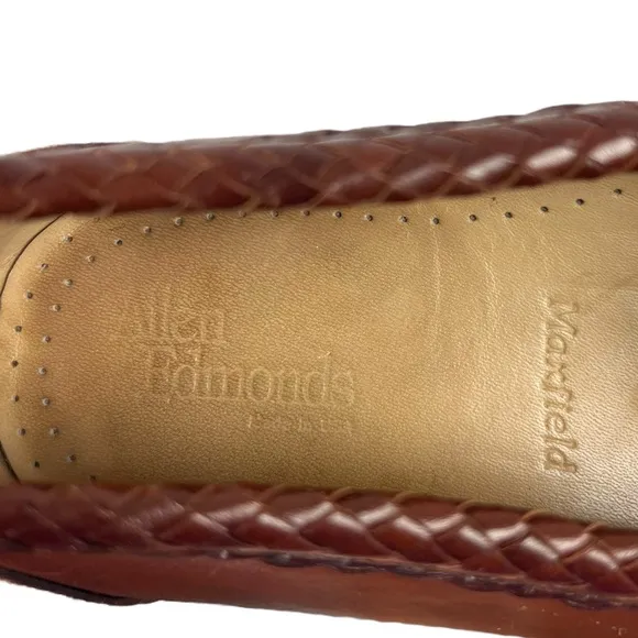 Allen Edmonds Mens 9.5 Shoes Maxfield Loafers Brown 100% Leather Made In USA