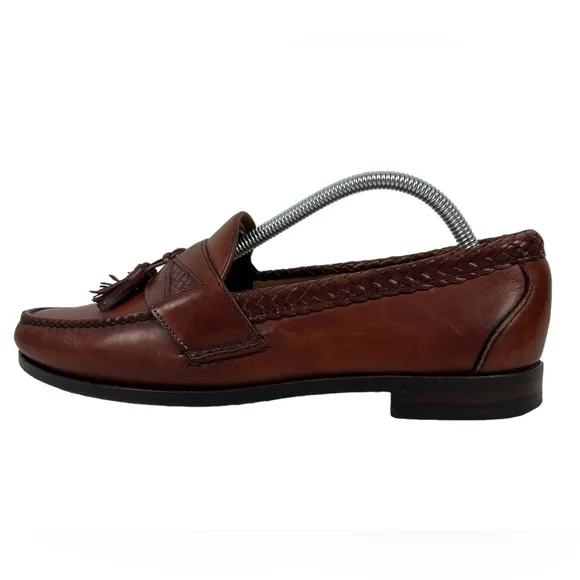 Allen Edmonds Mens 9.5 Shoes Maxfield Loafers Brown 100% Leather Made In USA