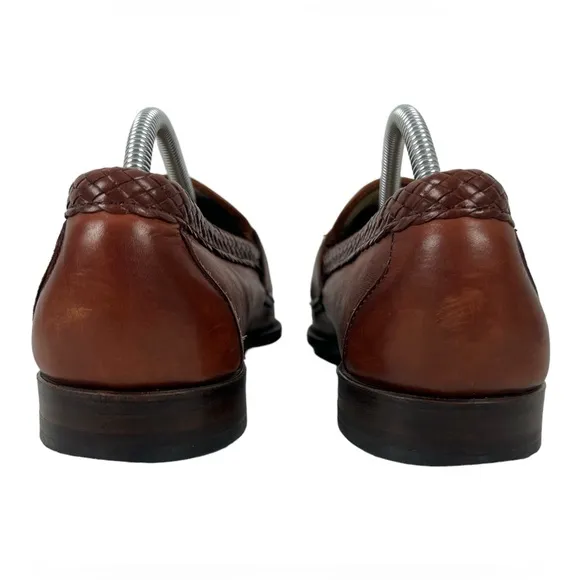 Allen Edmonds Mens 9.5 Shoes Maxfield Loafers Brown 100% Leather Made In USA