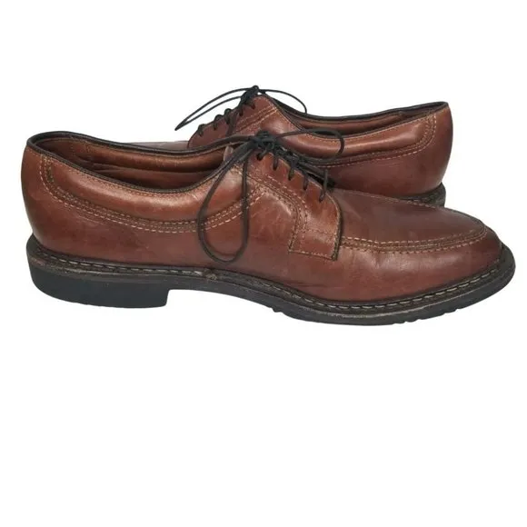 Allen Edmonds Mens 9.5 Wilbert Brown Leather Lace