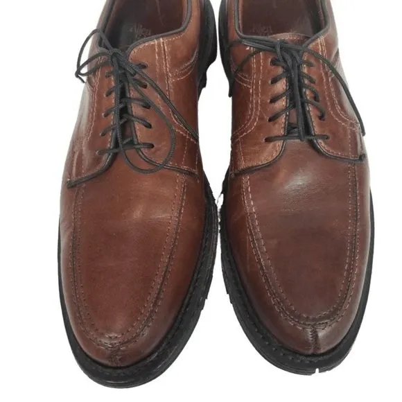 Allen Edmonds Mens 9.5 Wilbert Brown Leather Lace
