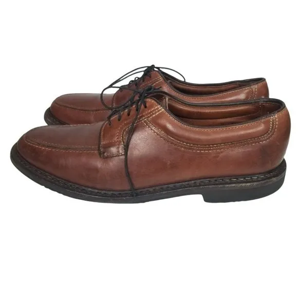 Allen Edmonds Mens 9.5 Wilbert Brown Leather Lace