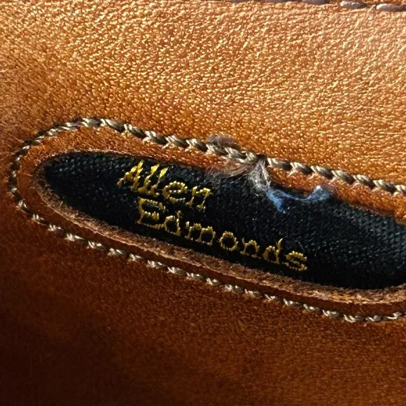 Allen Edmonds Mens Black Hills 2995 Brown Plain Toe Oxford Dress Shoes Size 10 D