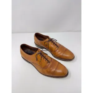 Allen Edmonds Mens Dress Shoes Brown Leather Park Avenue Cap Toe Oxford US 9.5