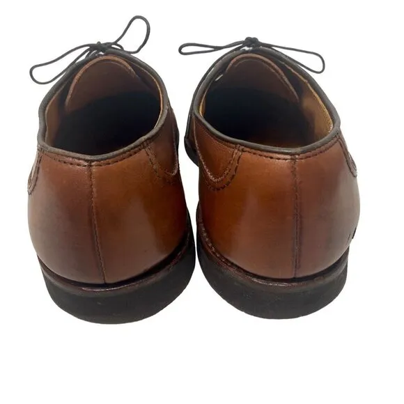 ALLEN EDMONDS Mens Dress Shoes Size 8.5  Brown Leather Stockbridge Oxfords