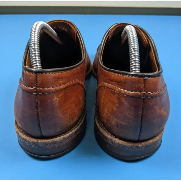 ALLEN EDMONDS Mens LaSalle Split Toe Chili Brown Oxford Dress Shoes Size 10 B