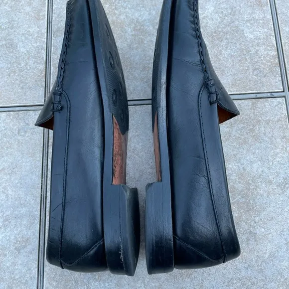 Allen Edmonds Mens Loafer Shoes Size 11.5 D Sanibel Black Leather Dress