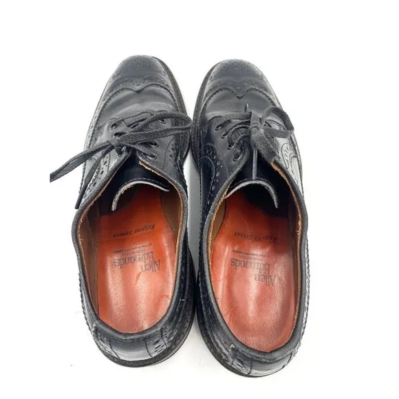 Allen Edmonds Men’s Regent Street Wingtip Brogue Oxford Dress Shoe Black Size 8D
