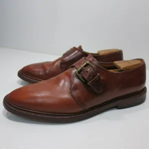 Allen Edmonds Monk Strap Oil Tanned Leather Dress Oxfords Shoes Mens sz 10 D