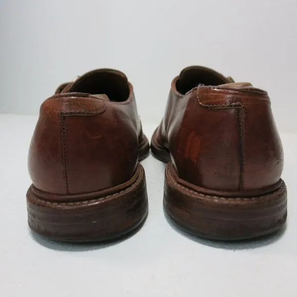 Allen Edmonds Monk Strap Oil Tanned Leather Dress Oxfords Shoes Mens sz 10 D