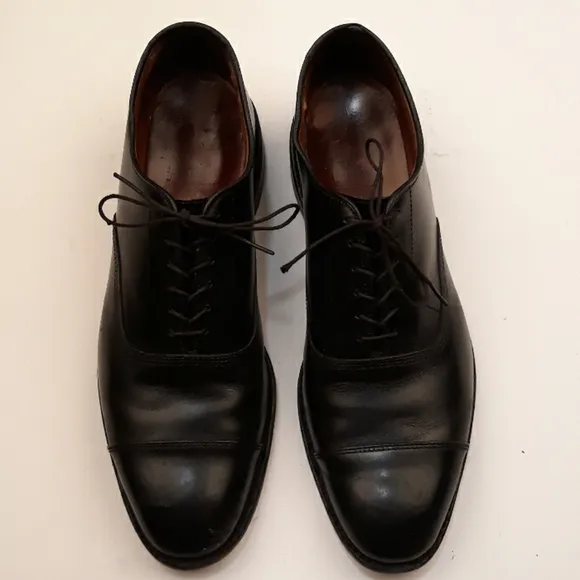 ALLEN EDMONDS Park Avenue Black Leather Sz 11 B Mens‎ Dress Shoes