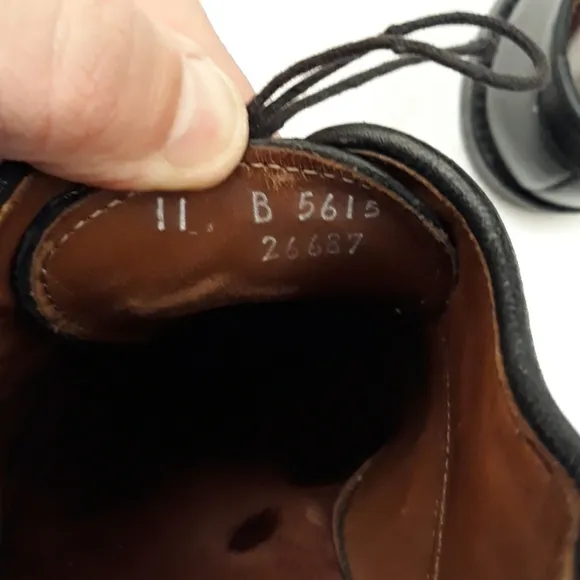 ALLEN EDMONDS Park Avenue Black Leather Sz 11 B Mens‎ Dress Shoes