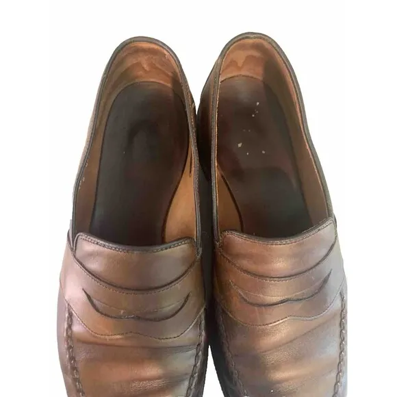 Allen Edmonds Penny Loafers Mens‎ Size 10 Randolph Brown Leather Shoes