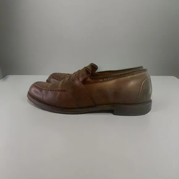 Allen Edmonds Penny Loafers Mens‎ Size 10 Randolph Brown Leather Shoes