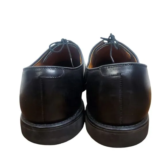 Allen Edmonds Perry Oxford Dress Shoes Mens 10.5 D Black Cap Toe Brogue