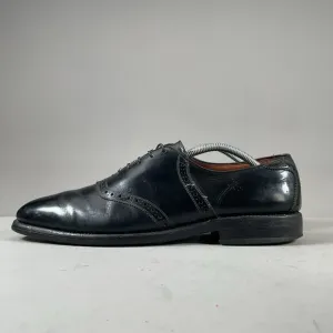 Allen Edmonds Polo Men’s Size 11.5 A Black Leather Saddle Oxford Dress Shoes EUC