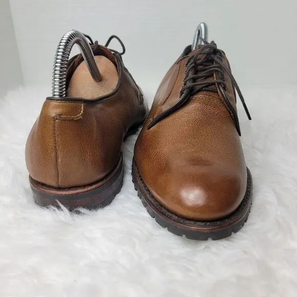 Allen Edmonds San Marco Mens 8 Brown Pebbled Leather Dress Shoes 5722