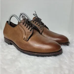 Allen Edmonds San Marco Mens 8 Brown Pebbled Leather Dress Shoes 5722