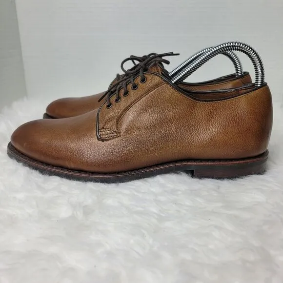 Allen Edmonds San Marco Mens 8 Brown Pebbled Leather Dress Shoes 5722