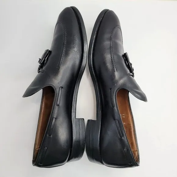 Allen Edmonds Saratoga 8703 Black Leather Loafers Men's Dress Shoes US Size 12A