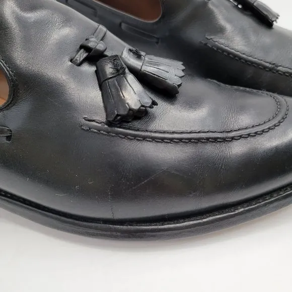 Allen Edmonds Saratoga 8703 Black Leather Loafers Men's Dress Shoes US Size 12A