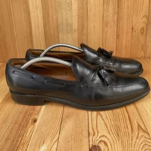 Allen Edmonds Shoes Men 12 B Narrow Grayson Loafer Dress Black Tasseled USA