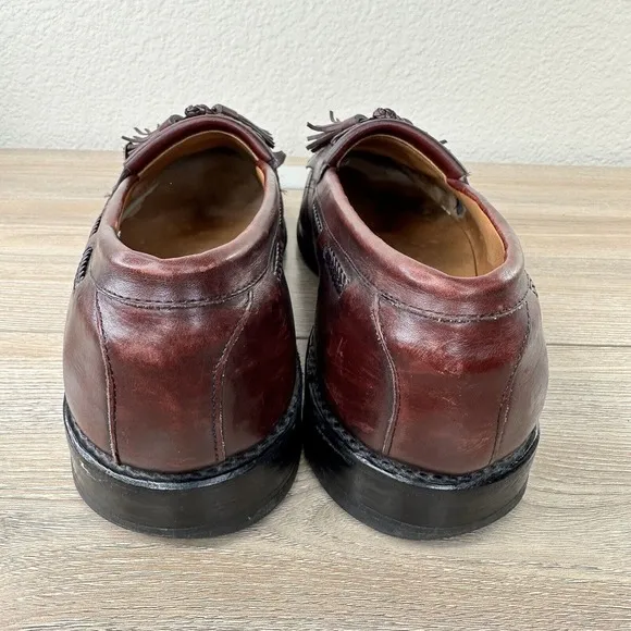 Allen Edmonds Shoes Mens 10 C Cody Tassel Narrow Loafers Chili Made in USA