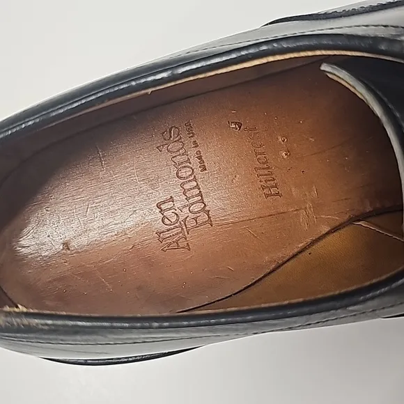 Allen Edmonds shoes mens 10D Hillcrest Black Leather Oxford Dress