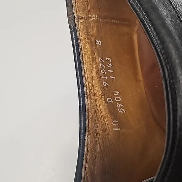 Allen Edmonds shoes mens 10D Hillcrest Black Leather Oxford Dress
