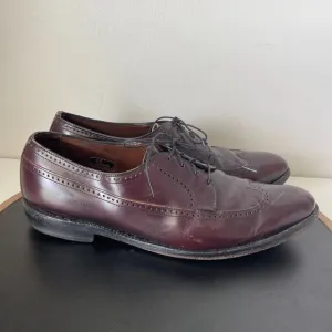 Allen Edmonds Shoes Mens Size 10.5 B Mcallister Wingtip Oxford Dress  Burgundy