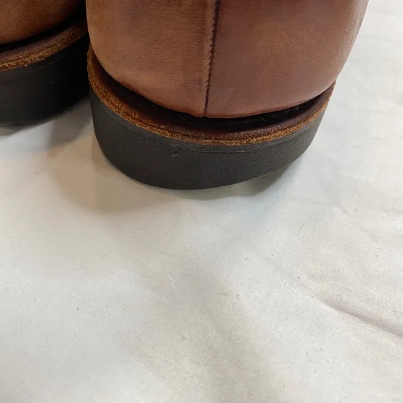 Allen Edmonds Stockbridge Walnut Tan Calf Leather Split Toe Dress Shoes 11D.