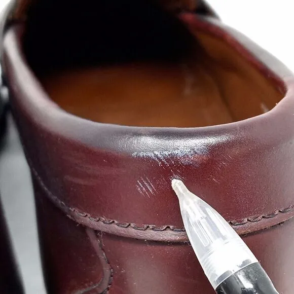 Allen Edmonds Stowe Tassel Burgundy Oxblood Slip On Loafers Shoes - Men's Size 8