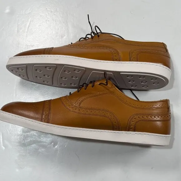 Allen Edmonds Strand Sneakers Mens 12E Walnut Brown Oxford Dress