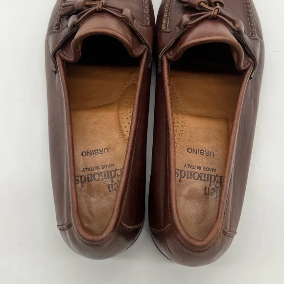 Allen Edmonds Urbino Mens Sz 8.5D Tassel Loafers Black Leather Italy Dress Shoes