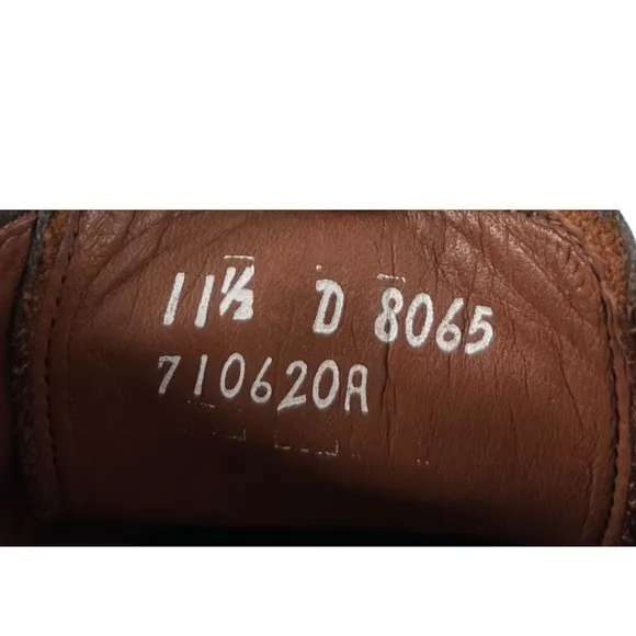 Allen Edmonds USA Kenilworth Brown Leather Derby Dress Shoes 11.5 D