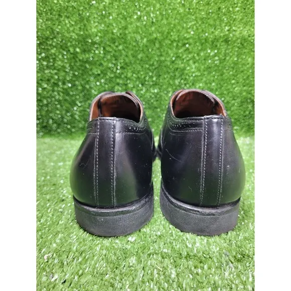 Allen Edmonds Van Ness Black Leather Oxford Cap Toe Brogue‎ Mens Size 10 EEE